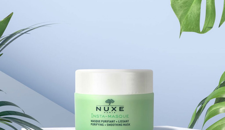 قناع نوكس للتنقية والتنعيم ريفيو كامل Nuxe Insta-Masque Purifiant + Lissant Rose & Argile