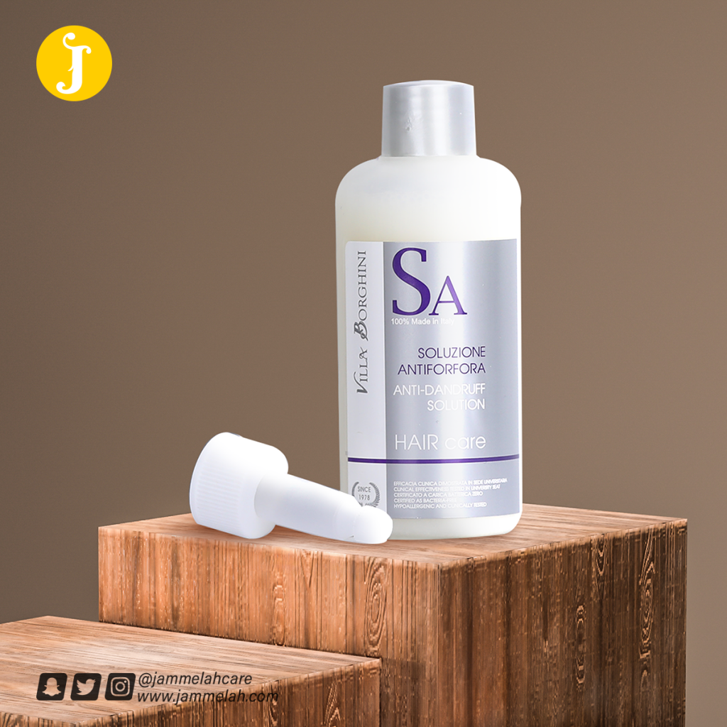 محلول فيلابورجيني لعلاج قشرة الشعر ريفيو كامل عنه واسعاره villa Borghini anti-dandruff solution